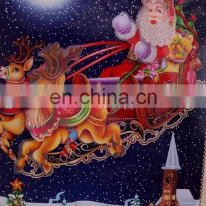 Cheap Customized 3D Christmas Pvc Hanging Sticker thumbnail-2