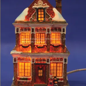 X'mas House Light Play Snowman Polyresin Christmas House Decoration thumbnail-3