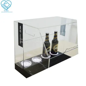 2018 New Multifunction Acrylic Wine Bottle Display Holder Stand for 4 5 Bottles thumbnail-5