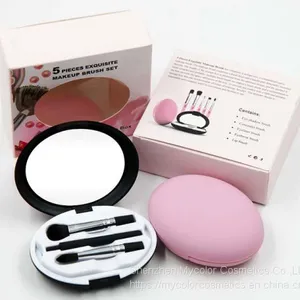 5pcs Travel Portable Eyes Brush Set Makeup Brush Set for Eyes With Box thumbnail-3