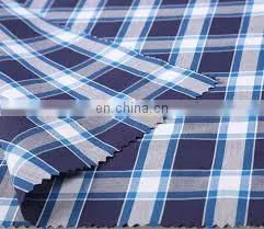 Chinese Supplier TC Fabric Check Pattern/plaids Poplin Fabric for Shirt thumbnail-6