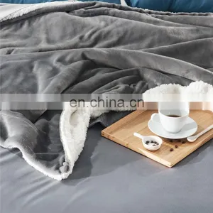 Star Logo Warming Sleep Microfiber Sherpa Blanket For Decoration thumbnail-1