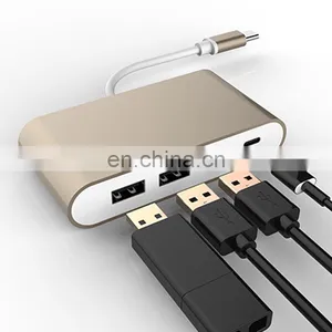 Multi-function 4 in 1 Laptop Usb2.0 Adapter Type c thumbnail-1