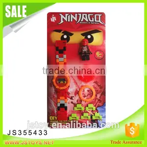 JSTOYS Funny Blocks Play Set Electronic Watch With Minifigures for Kids thumbnail-6