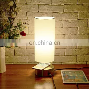 Post-modern Minimalist Dimming Hotel Desk Lamp Bedside Personality Bedroom Wireless Charging USB Charging Lamp thumbnail-3