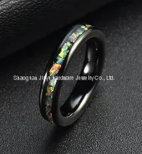 Colored Silver Foil Tungsten Gold Ring thumbnail-2
