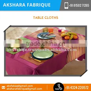 Flawless Finished Cotton Table Cloth With Distinctive Style thumbnail-2