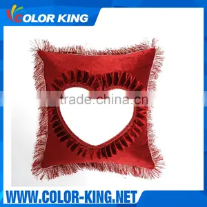 Colorking European Style Beige Heart Shape Pillowcase Heat Transfer Sublimation Blanks thumbnail-2