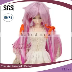 Long Nice Fashion Design Bjd Doll Pink Wigs thumbnail-1