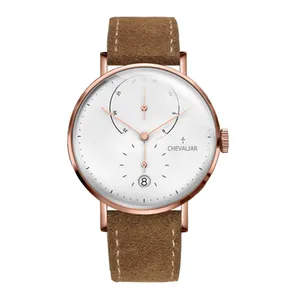 Stainless Steel Mechanical Watches Man Genuine Leather Fashion Automatic Watch thumbnail-1