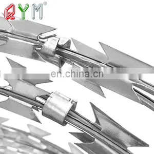 700mm Coil Diameter Concertina Razor Barbed Wire Prison Fence thumbnail-1