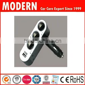 Made in China 3 Way Cigarette Lighter Socket With USB thumbnail-1