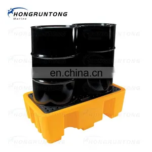Factory Price Wholesale 2 Drum Spill Containment Pallet With Drain EPA 40 CFR 264.175 thumbnail-4