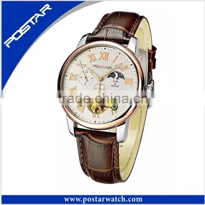 High Quality Genuine Leather Waterproof Wrist Watch for Men Ladies 2016 thumbnail-2