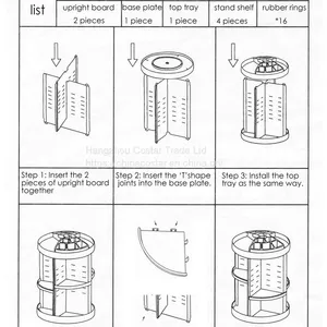 360-Degree Rotating Clear Makeup Organizer Makeup Cosmetic Storage- SMALL thumbnail-2