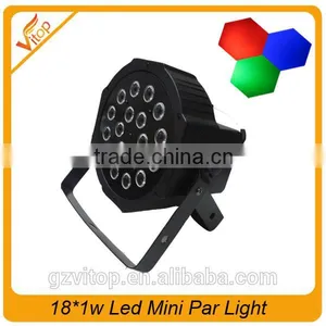 New Flat Par Light 18PCS * 3watt Rgb 3in1 LED Flat Par Can / Led Mini Par Light thumbnail-1