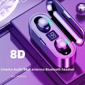 Bt In-Ear Earbuds With Pull-type Charging Waterproof Wireless Earbuds Sports Earphone With Microphone thumbnail-4