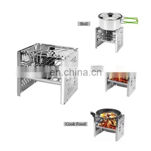 Easily Assembled Folding Stainless Steel Bbq Grill thumbnail-5