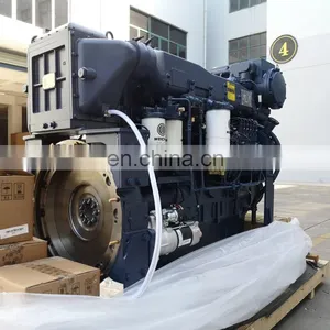 High Performance 300hp Weichai WD12 Series 6 Cylinders WD12C300-15 Marine Diesel Engine thumbnail-2