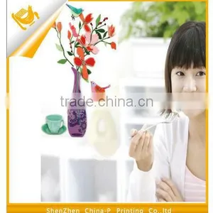 3D Dimensional Stickers Decorative Vase Ejecting Spent House Movable Paper Fashion thumbnail-1