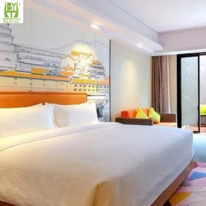 Modern Luxury Hot Sale Comfortable Bedroom Furniture Metal Legs Gray Solid Wood Frame Leather Storage Beds Set thumbnail-1