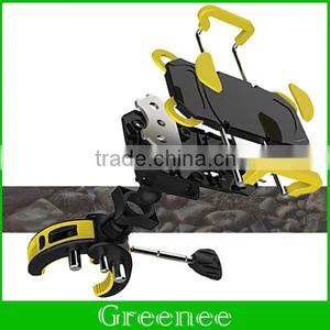 2016 Newest Universal 360 Degrees Rotation Motorcycle Bicycle Bike Cellphone GPS Support Handlebar Mount Holder thumbnail-4