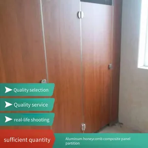 Sichuan Tebiao Supplies Antibacterial Compact Laminate Toilet Partitions, Waterproof, Wear-resistant, Simple Solid-color Wood Grain Toilet Partition Boards thumbnail-4