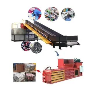Smart Waste Plastic Crusher and Baler Machine Recycling Machine for Plastic Waste to Make Bricks thumbnail-1