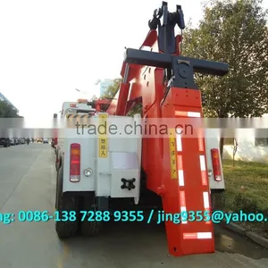 SINO HOWO 8*4 Heavy Duty Rotator Tow Truck,60-80T Wrecker Towing Truck With Hydraulic Control System thumbnail-4