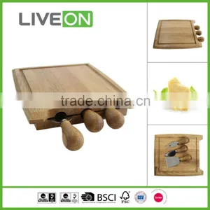 2015 Wholesale Cheese Knives Set With Cheese Cutting Board thumbnail-1