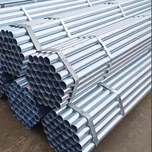 Steel Tube Hot Dipped Galvanized Gi Pipe for Greenhouse ERW Steel Welded 1mm Round Hollow Pipe 2 Inch Galvanized Pipe thumbnail-1