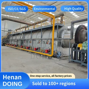 BIG Processing Capacity Fully Automatic Waste Tire Plastic Pyrolysis Machine Waste Tyre Recycling Plant thumbnail-3