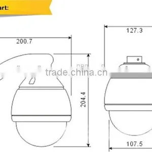 HD TVI 960P High Resolution Camera, 1.3 Mp Sony Sensor 10x Zoom Sony High Speed Dome Camera With High Performance thumbnail-5