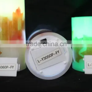Color Box Milky Exterior Dancing Flame LED Candle thumbnail-1