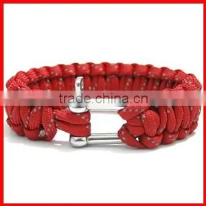 Fashion Stainless Steel Gold Clasp 550 Paracord Bracelet thumbnail-2