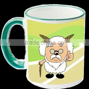 Black Ceramic Mugs With White Sublimation Printing Panel thumbnail-1
