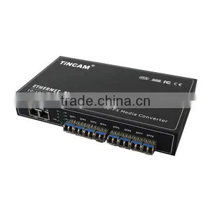 10 Port 10/100/1000Base-Tx to 1000Base-Fx Fiber Converter thumbnail-1