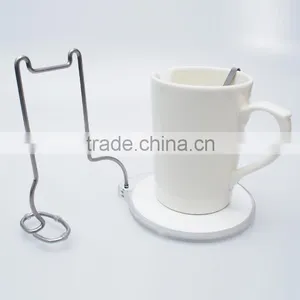 2016 New Fashion Stainless Steel Animal-shaped Cup Holder With White Ceramic Coaster thumbnail-5