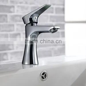 Single Hole Chrome Plated Hot and Cold Waterfall Basin Tap thumbnail-1