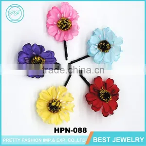 Jinhua Colorful Peony Fabric Flower Korean Hair Accessories thumbnail-3