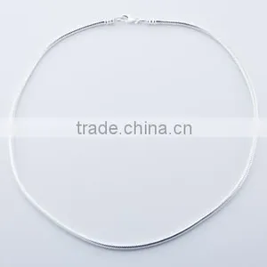 Sterling Silver Snake Chain Necklace Smart 1. 18 Inch - 45 cm thumbnail-1