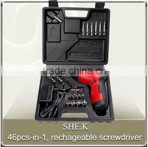 4.8v Rechargeable and Portable Mini Cordless Screwdriver thumbnail-1
