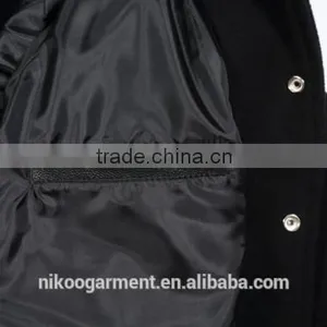 Wholesale Quality Fitted Men's Varsity Wool Jackets With Printing/Embroidery thumbnail-2