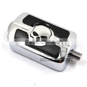 BJ-FP216-053 Chrome Billet Aluminum Skull Motorbike Shifter Shift Peg For Harley Davidson thumbnail-2