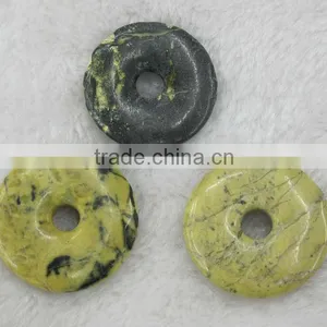 Gemstone Yellow Turquose Rondelle Beads for Jewelry thumbnail-6