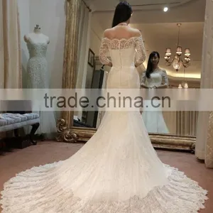 Long Sleeve Vintage Wedding Dress thumbnail-3