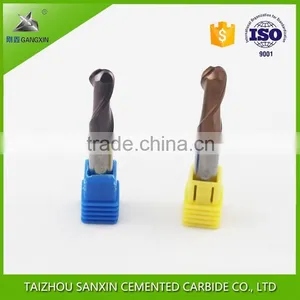 Solid Tungsten Carbide Tapered Ball Nose End Mills for Metal Working thumbnail-3