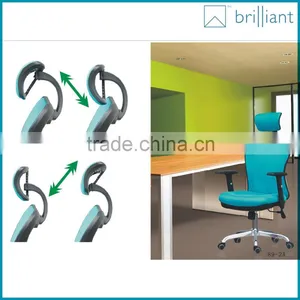 889-2A 2016 Blue Wholesale High-tech Comfortable Ergonomic Office Chair Supplier's Choice thumbnail-5