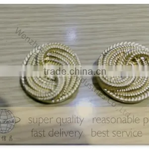 Alloy Button, Flat Zinc Button, Metal Button,metal Coat Buttons, 4 Holes Zinc Alloy Button thumbnail-3