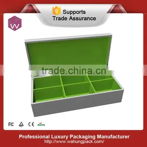 Chinese Tea Gift Box,tea Storage Wood Box White Lacquer thumbnail-1